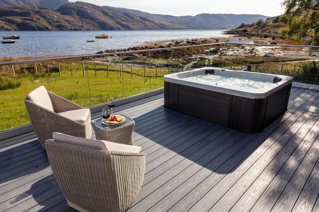 Dundonnell Birches Lodge With Hot Tub מראה חיצוני תמונה